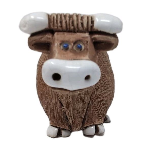 VTG Artesania Rinconada Animals Lot of 8 Pottery Signed Figurines Panda Beaver - Picture 12 of 16